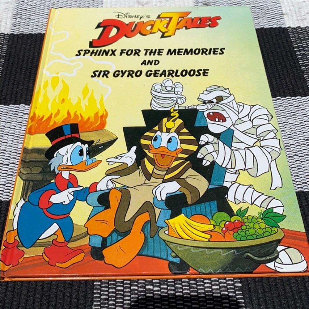 Vintage 1989 Disney DuckTales Sphinx for the Memories Sir Gyro Gearloose HC